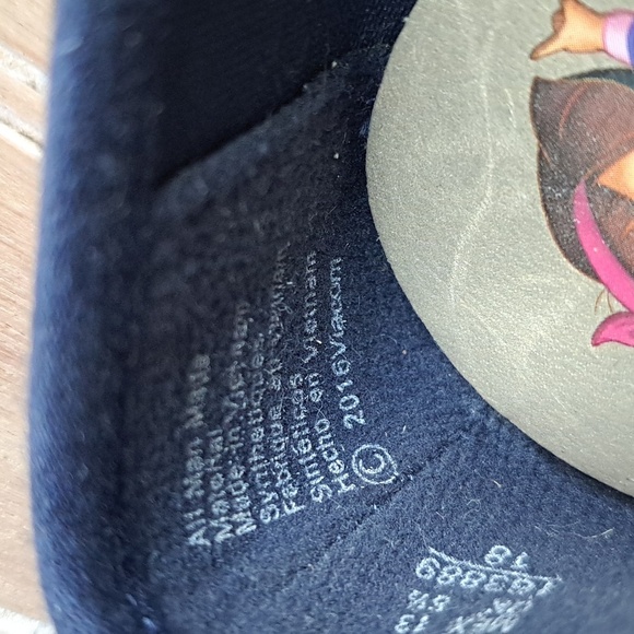 Dora The Explorer Infant Gold Navy Cap Toe Cut Out Detail Ballerina Flats - Picture 6 of 10